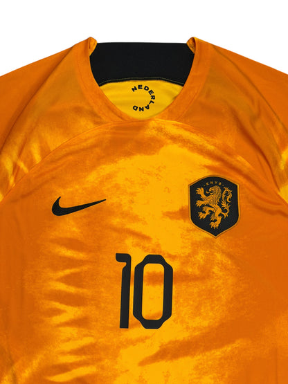 Netherlands 2022 Memphis Depay Home Jersey
