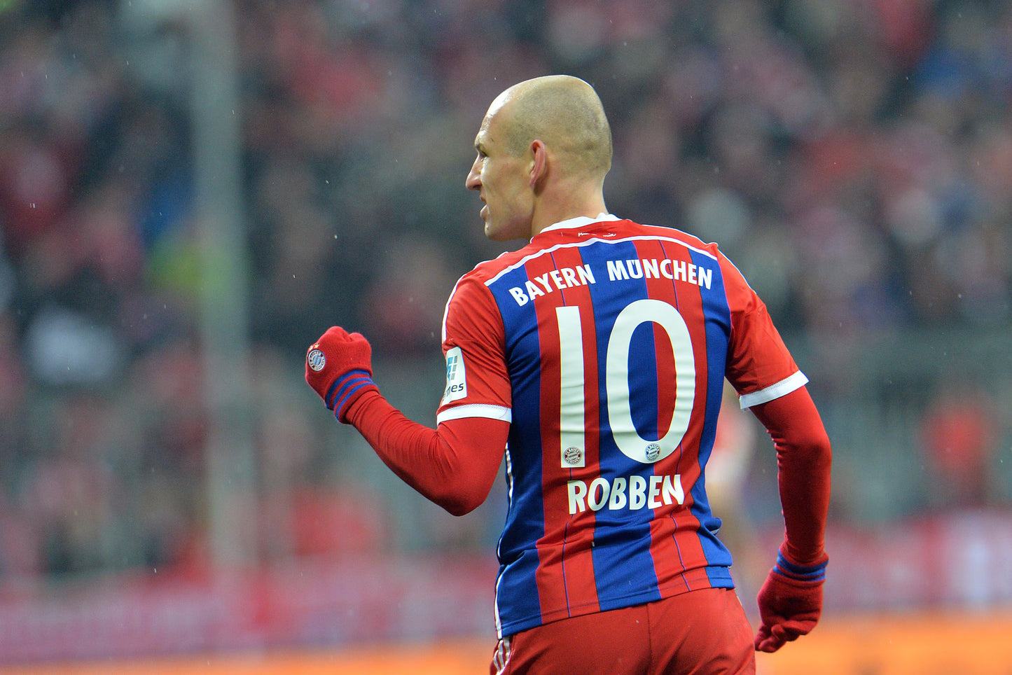 Bayern Munich 2014/15 Robben Long Sleeve Home Jersey