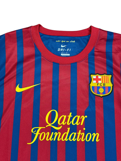 Barcelona 2011/12 David Villa Home Jersey