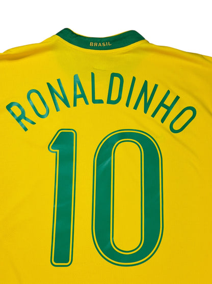 Brazil 2006 Ronaldinho Home Jersey