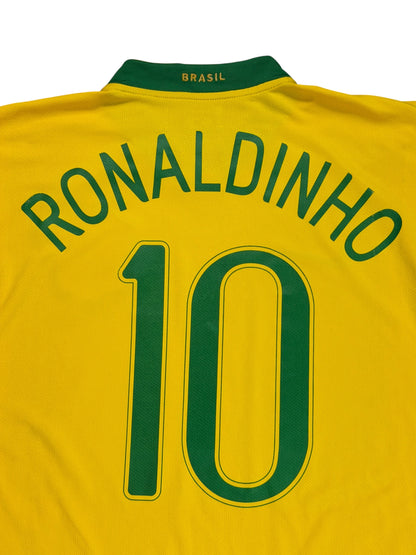 Brazil 2006 Ronaldinho Home Jersey
