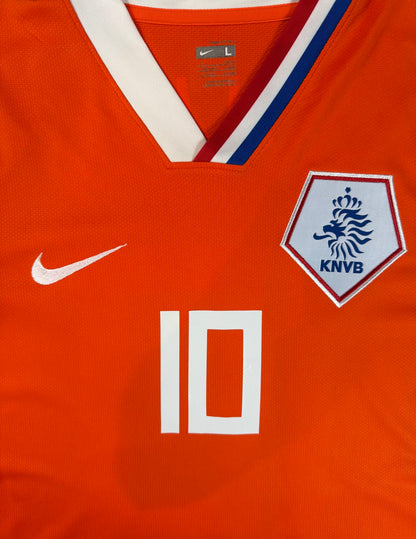 Netherlands 2008 Sneijder Home Jersey