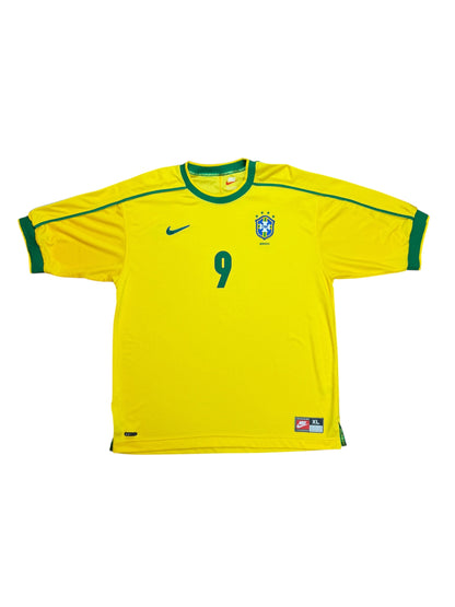 Brazil 1998 Ronaldo Home Jersey