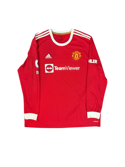 Manchester United 2021/22 Cristiano Ronaldo Long Sleeve Home Jersey