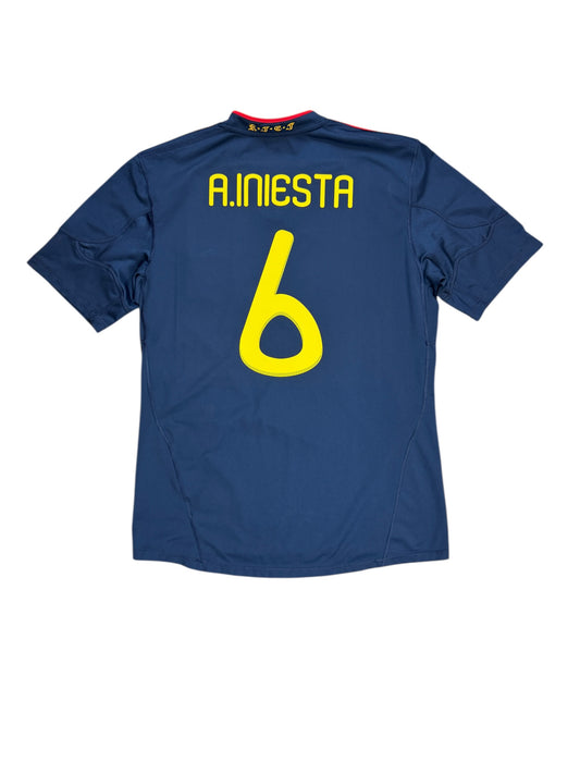 Spain 2010 Iniesta Away Jersey
