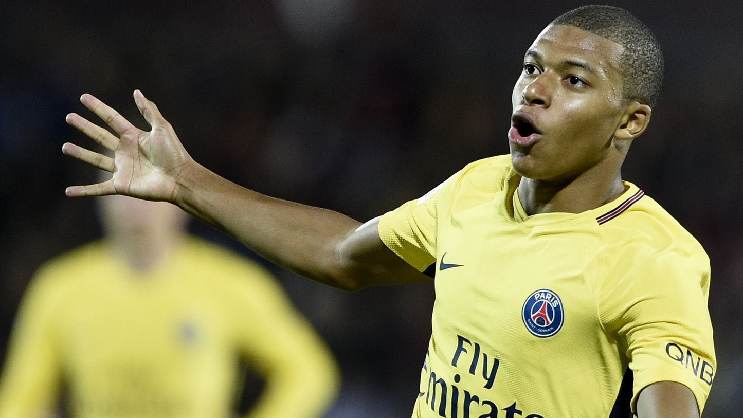 PSG 2017/18 Mbappe Away Jersey