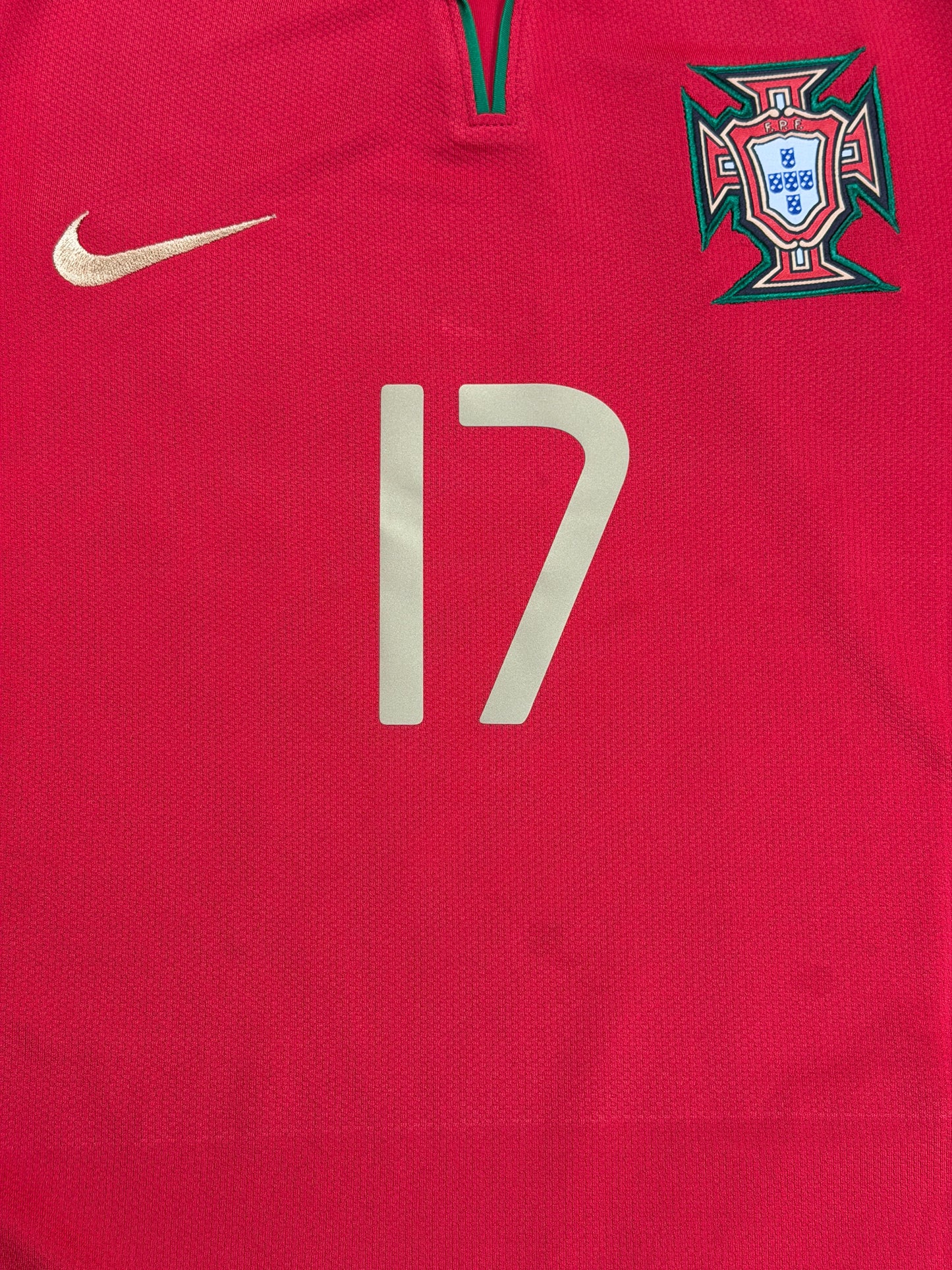 Portugal 2008 Quaresma Home Jersey