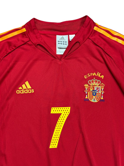 Spain 2004 Raul Home Jersey