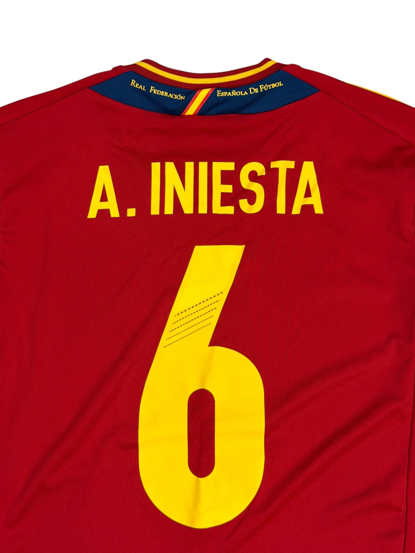 Spain 2012 Iniesta Home Jersey