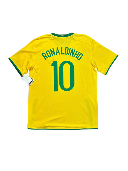 Brazil 2008 Ronaldinho Home Jersey