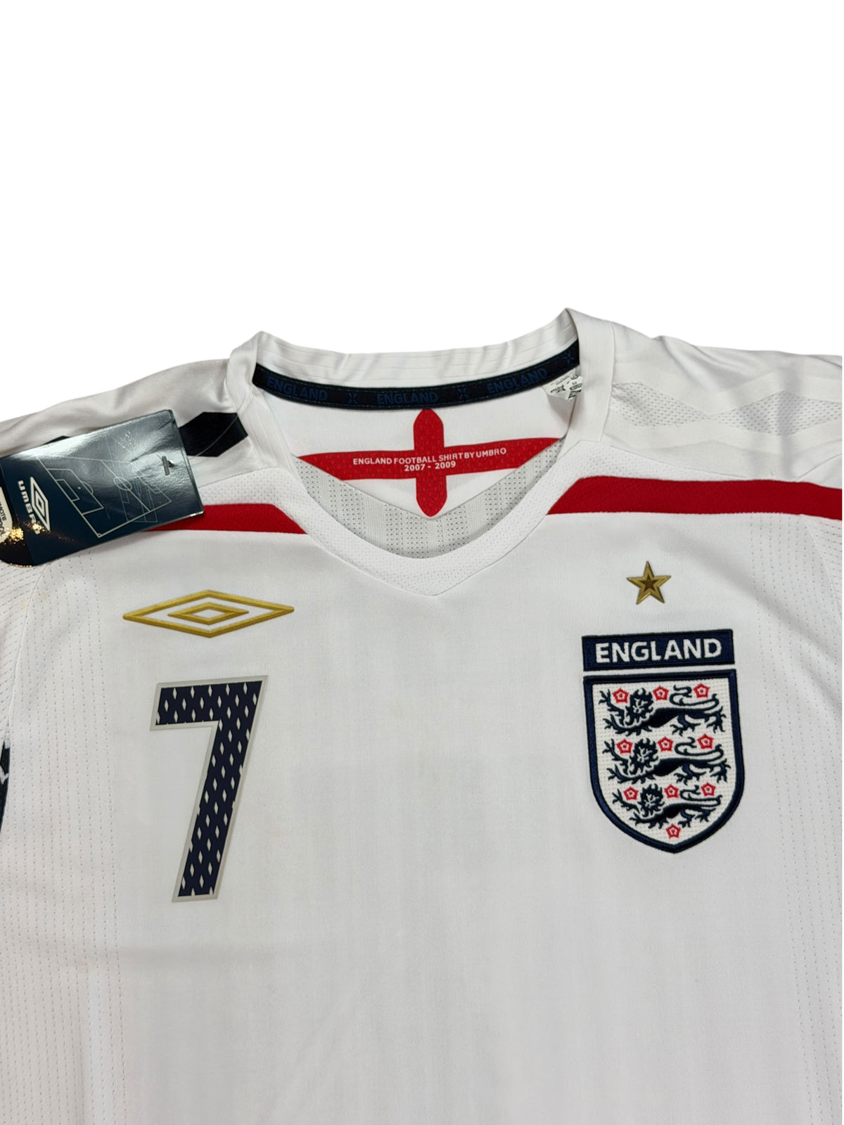 England 2007/09 Beckham Home Jersey