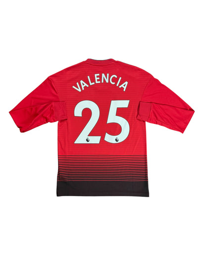 Manchester United 2018/19 Valencia Long Sleeve Home Jersey