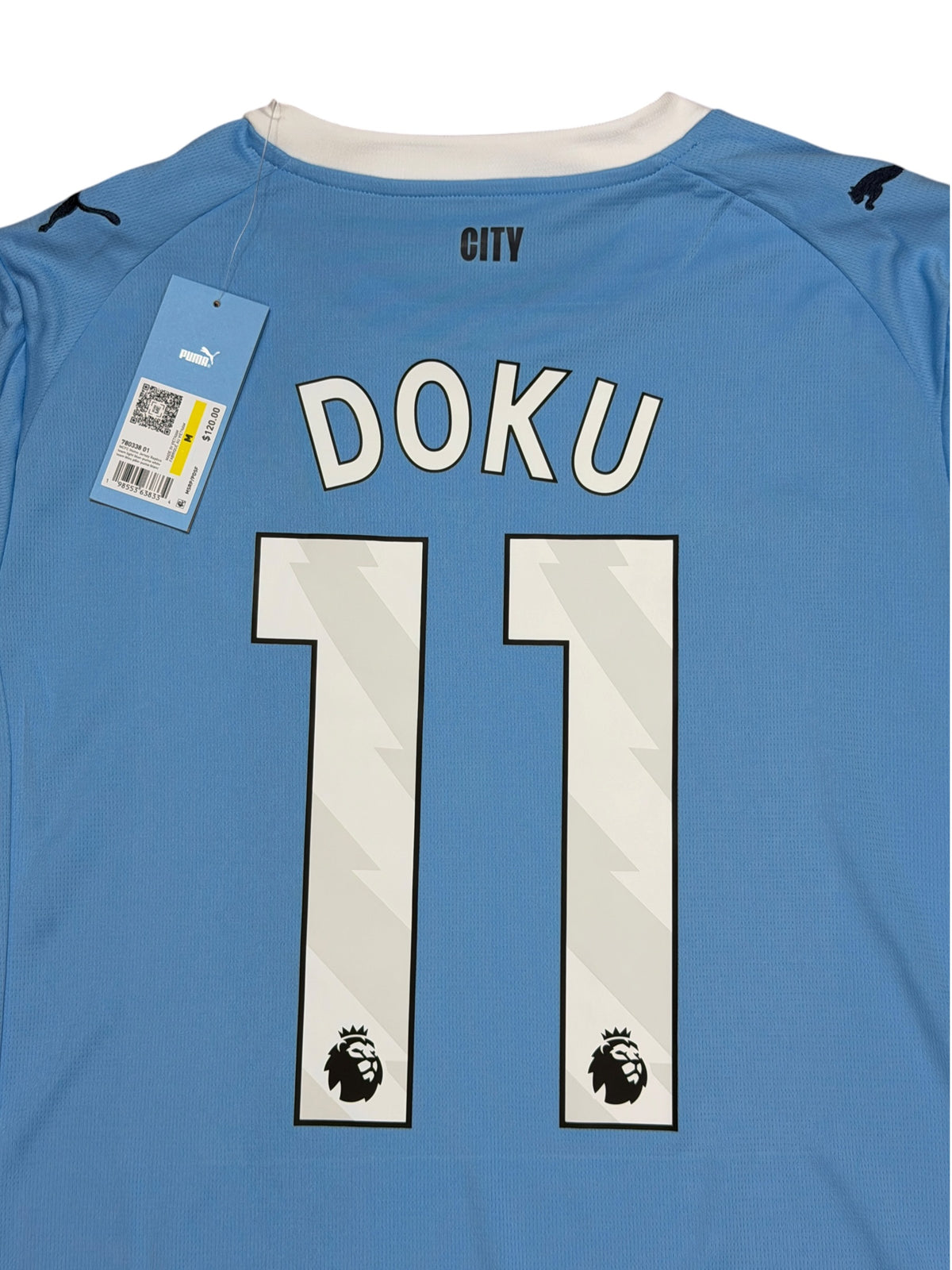 Manchester City 2025/26 Doku Home Jersey