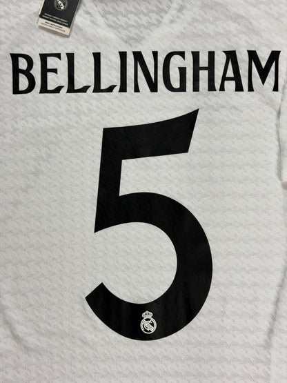 Real Madrid 2024/25 Bellingham Home Jersey (Player Version)