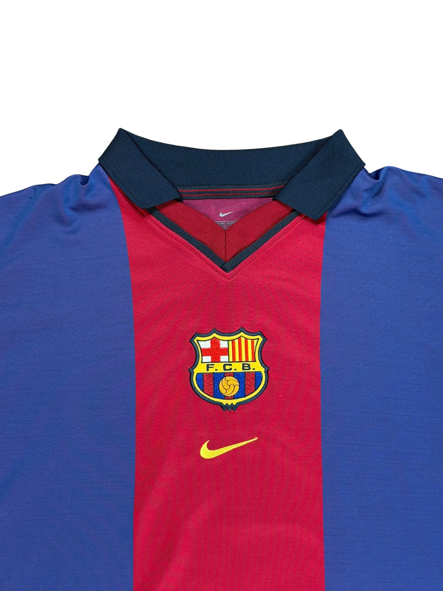 Barcelona 2000/01 Rivaldo Home Jersey