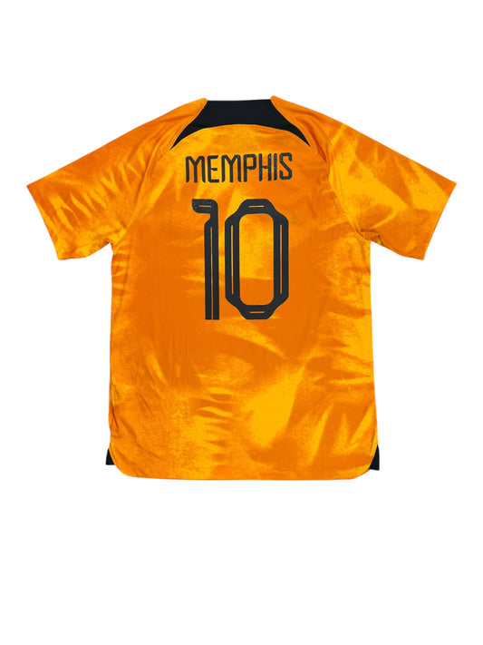 Netherlands 2022 Memphis Depay Home Jersey
