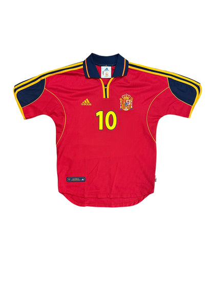Spain 2000 Raul Home Jersey