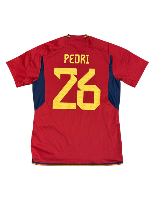 Spain 2022 Pedri Home Jersey