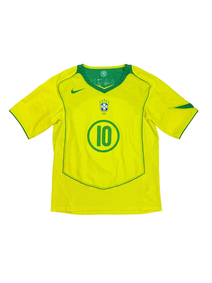Brazil 2004 Ronaldinho Home Jersey (Reissue)