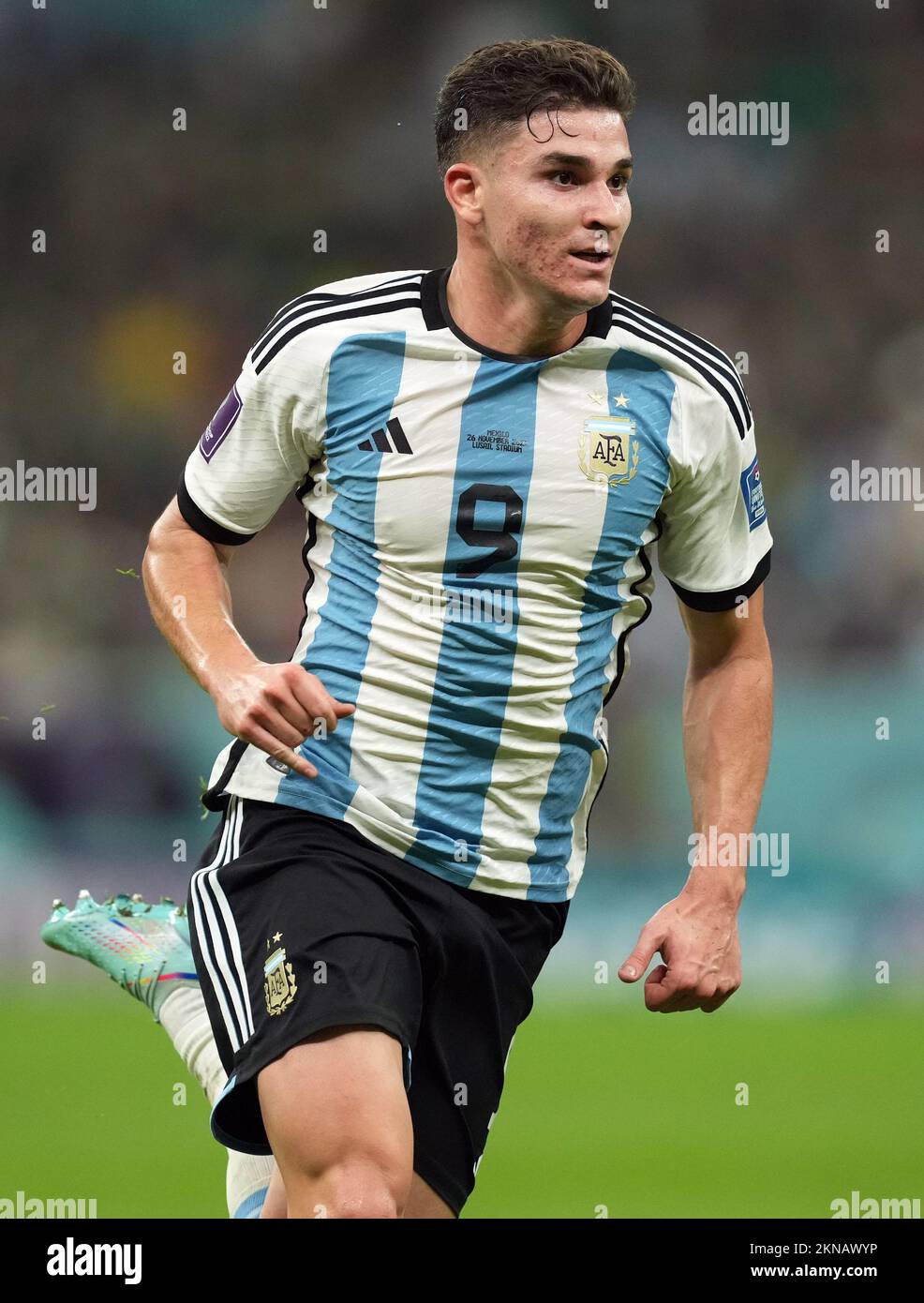 Argentina 2022 Julian Alvarez Home Jersey