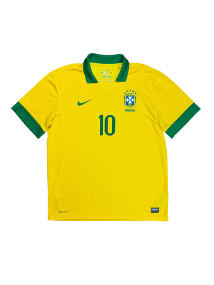 Brazil 2013 Neymar Home Jersey