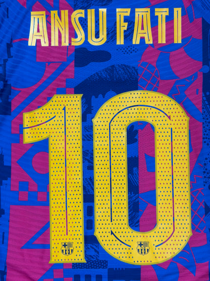 Barcelona 2021/22 Ansu Fati Third Jersey (Player Version)