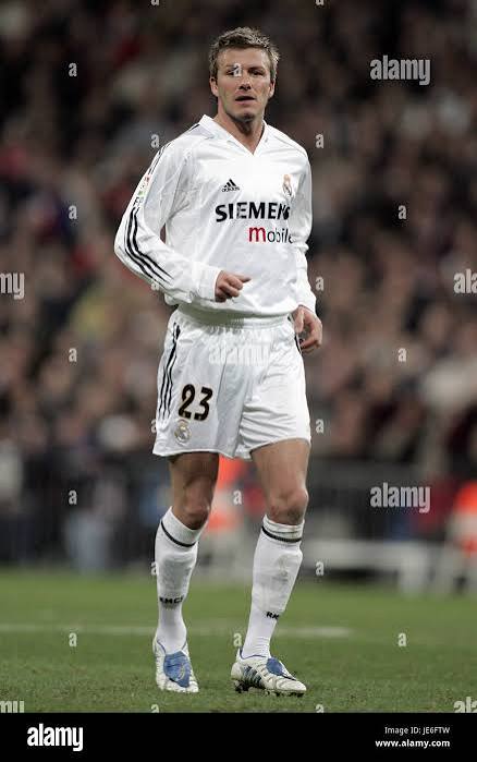 Real Madrid 2005/06 Beckham Home Jersey