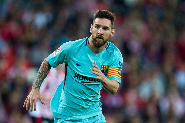 Barcelona 2017/18 Messi Away Jersey