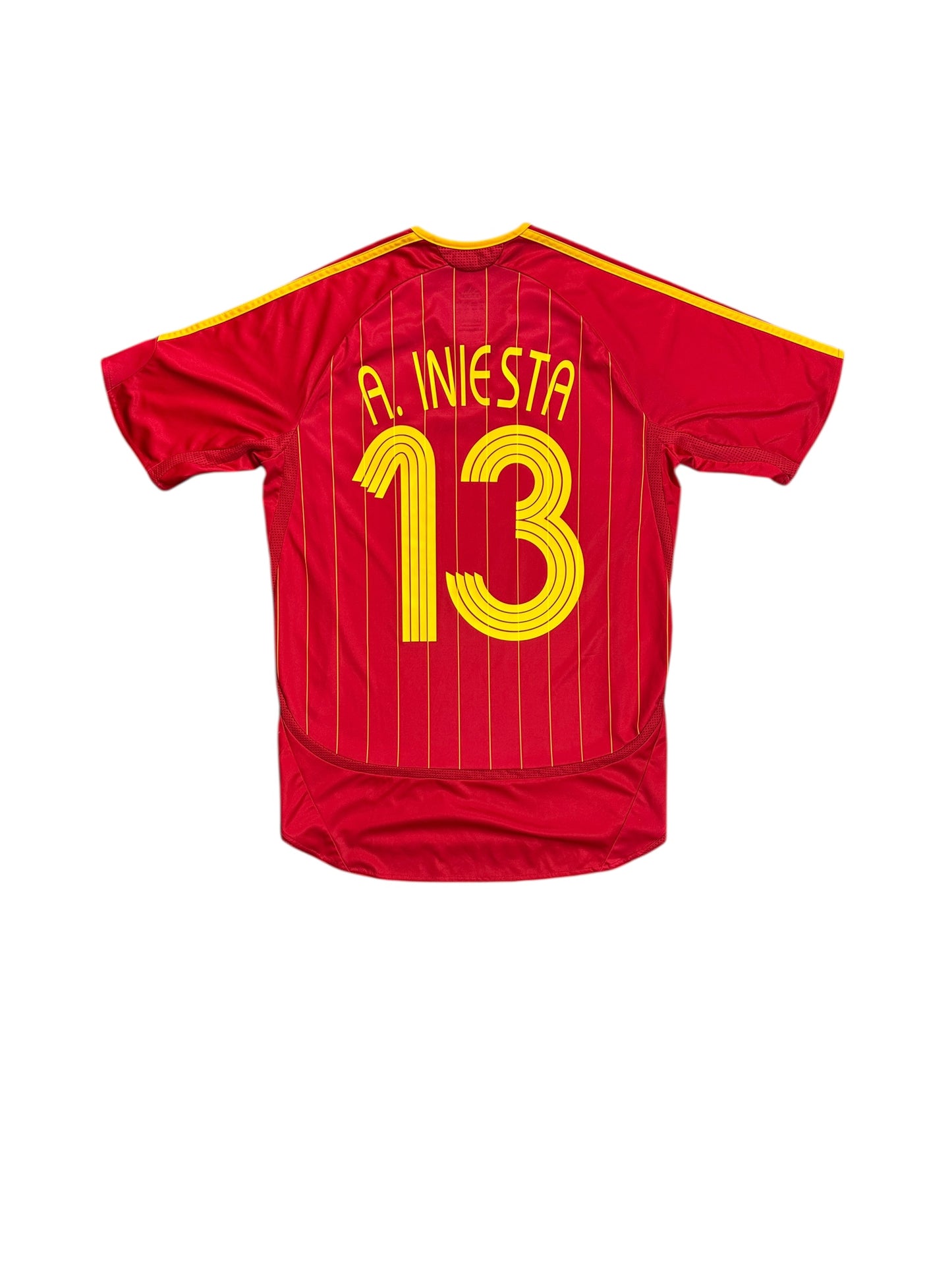 Spain 2006 Iniesta Home Jersey