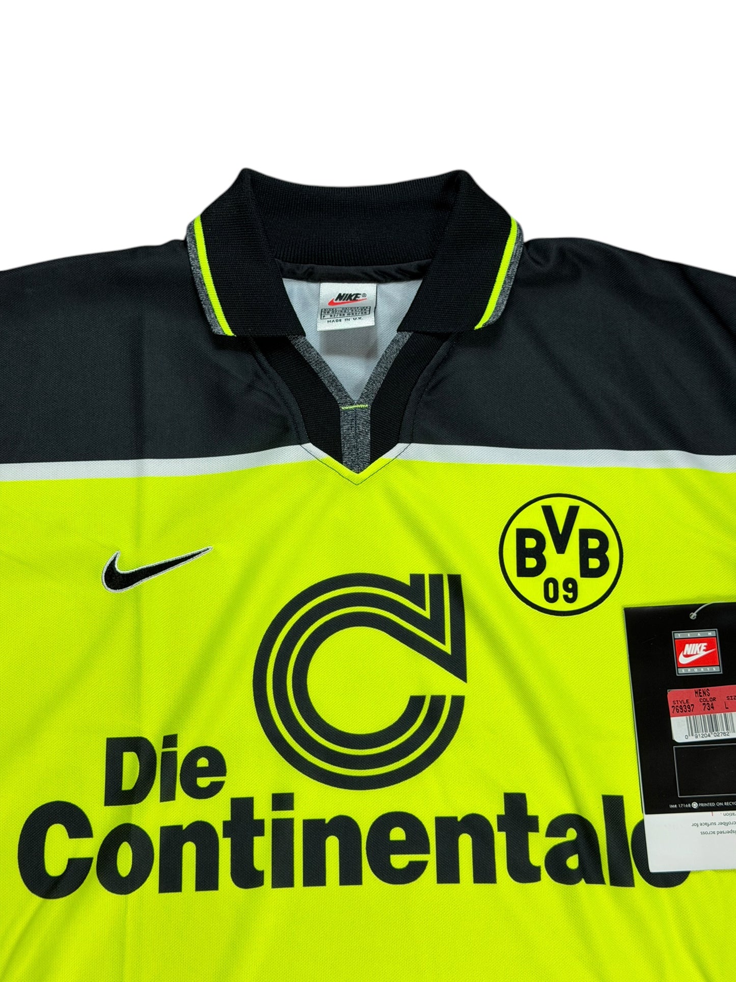 Borussia Dortmund 1997/98 Long Sleeve Home Jersey (Player Version)