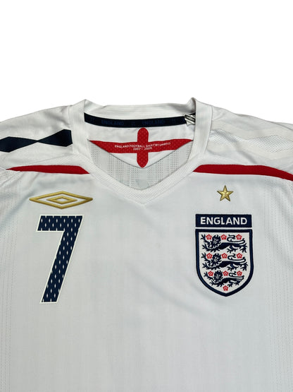 England 2007/09 Beckham Home Jersey
