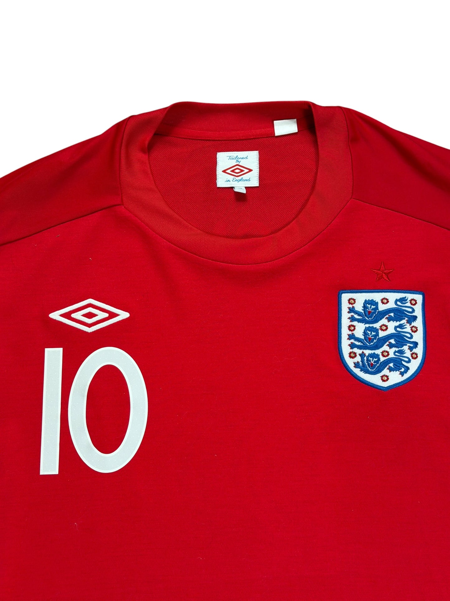 England 2010 Rooney Long Sleeve Away Jersey