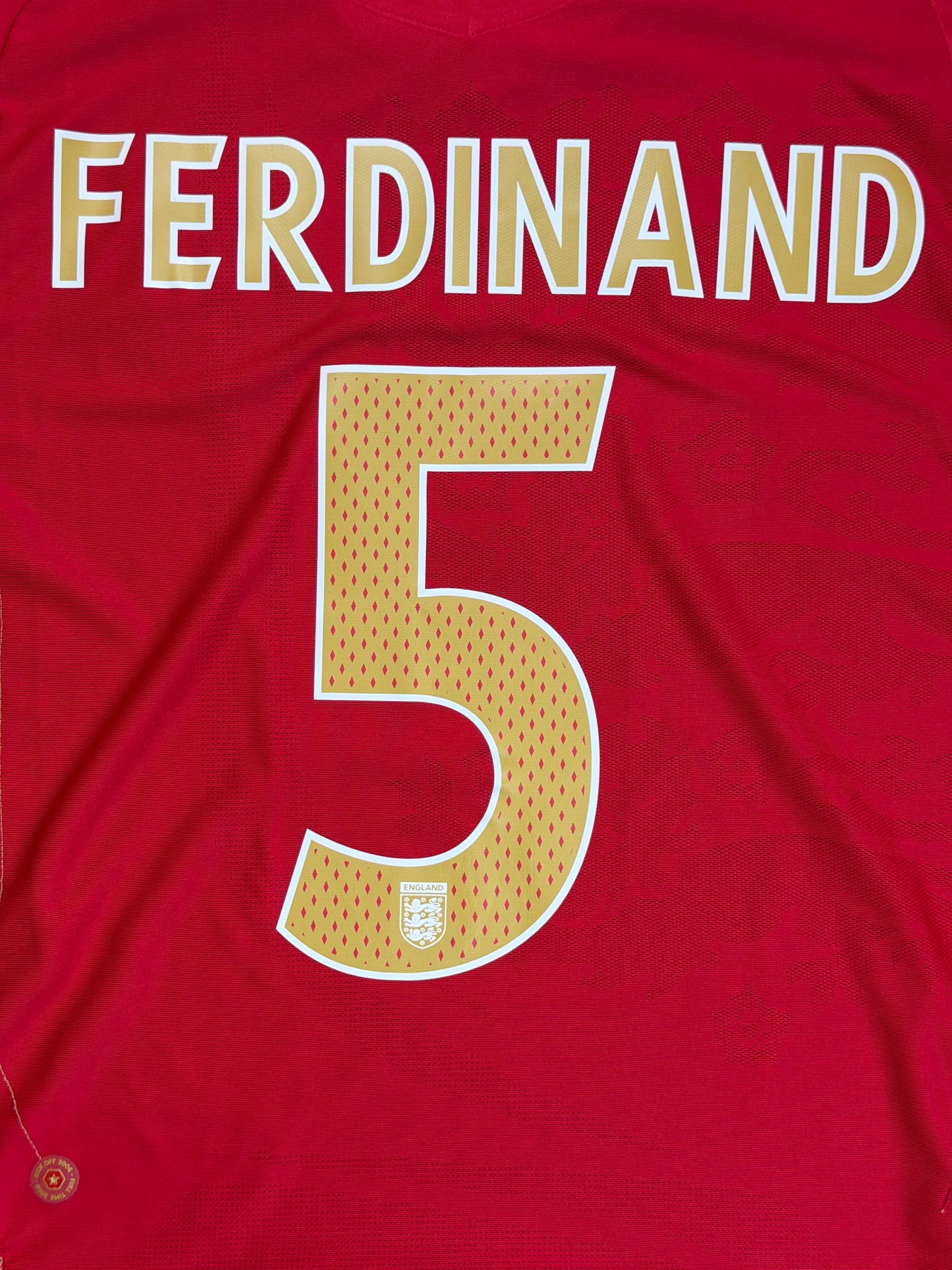 England 2006 Rio Ferdinand Away Jersey