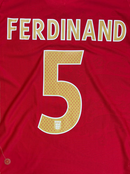 England 2006 Rio Ferdinand Away Jersey