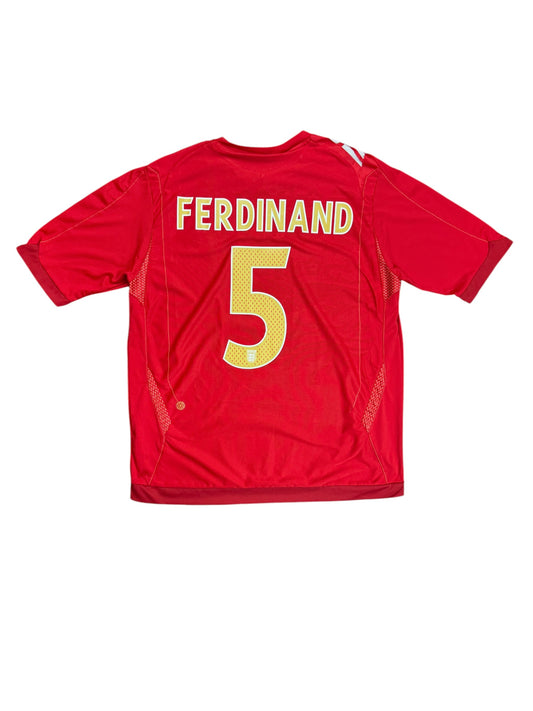 England 2006 Rio Ferdinand Away Jersey