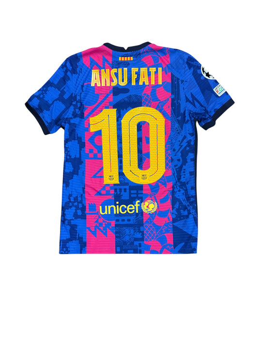 Barcelona 2021/22 Ansu Fati Third Jersey (Player Version)