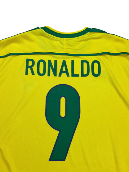 Brazil 1998 Ronaldo Home Jersey