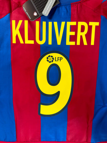 Barcelona 2002/03 Kluivert Home Jersey