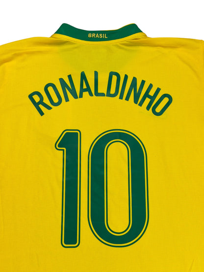 Brazil 2006 Ronaldinho Home Jersey