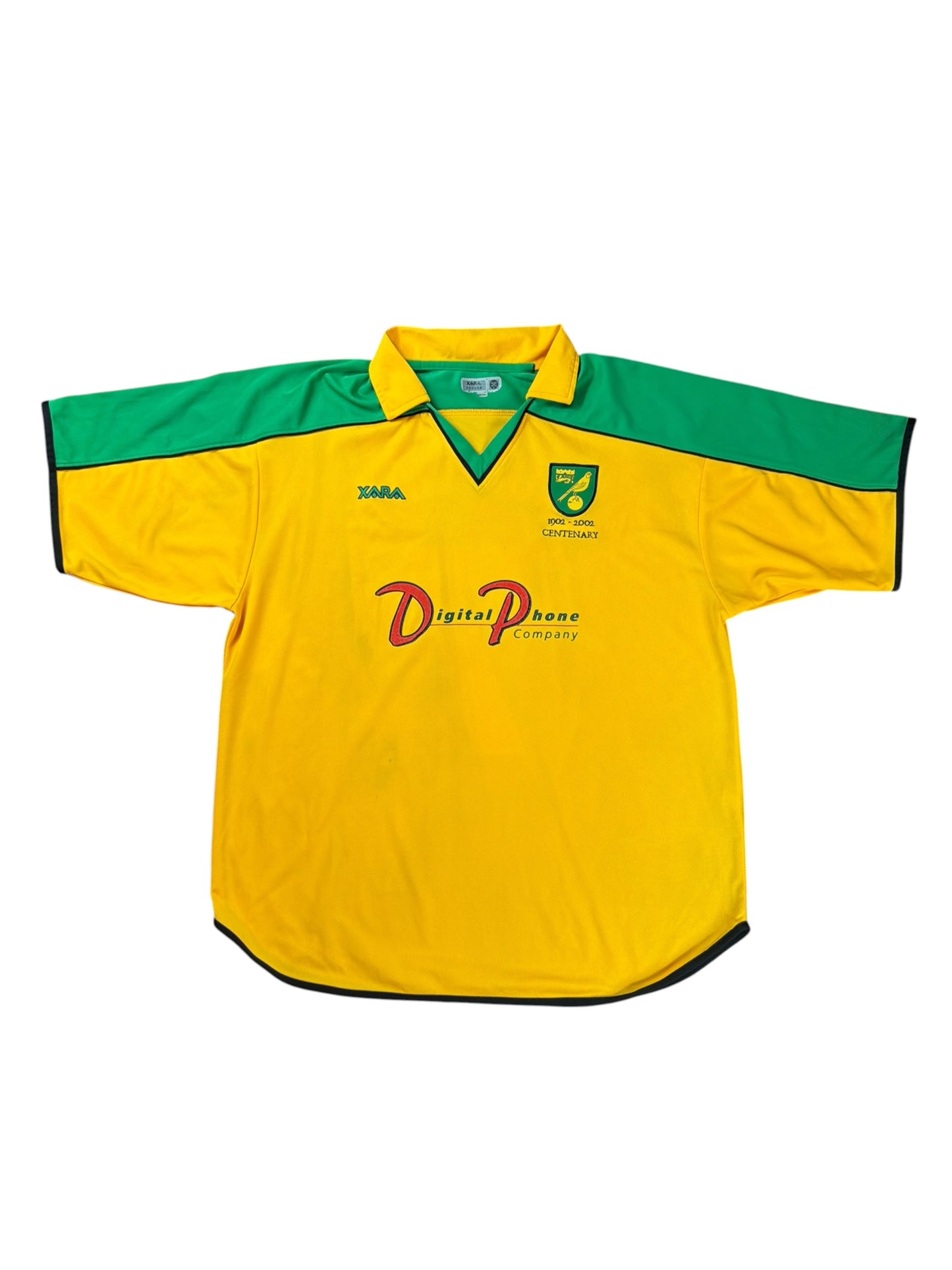 Norwich 2001/02 Mulryne Centenary Home Jersey