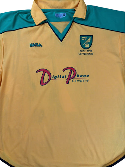 Norwich 2001/02 Mulryne Centenary Home Jersey