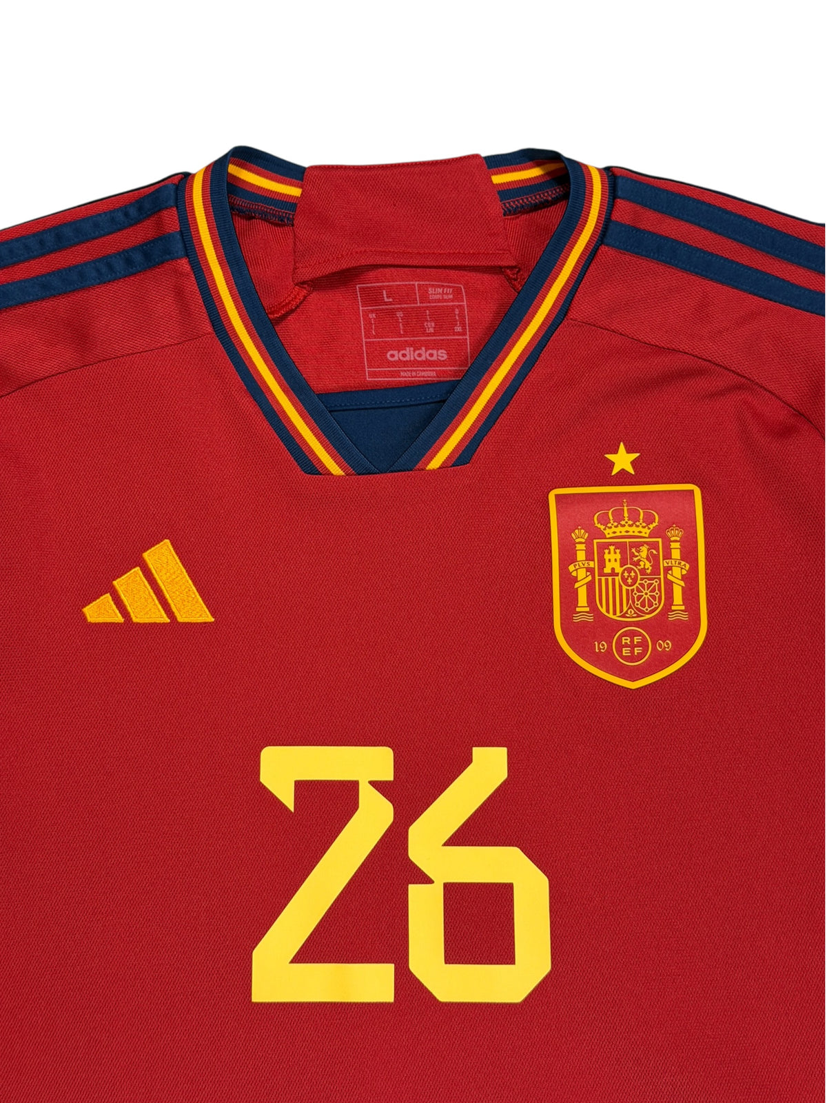 Spain 2022 Pedri Home Jersey