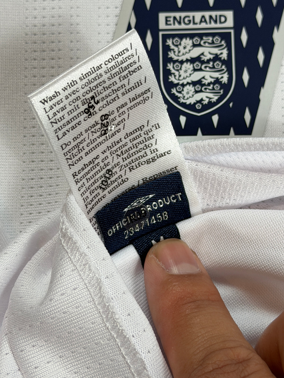 England 2007/09 Beckham Home Jersey