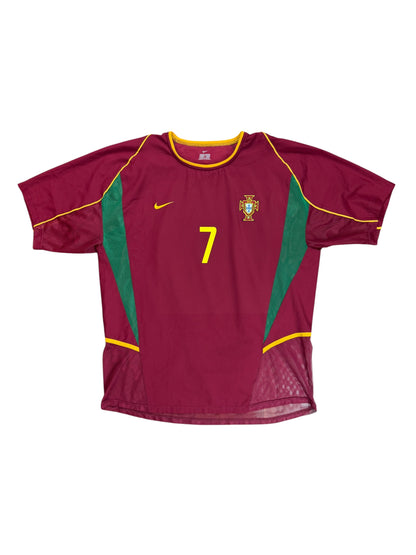 Portugal 2002 Figo Home Jersey (Player Version)