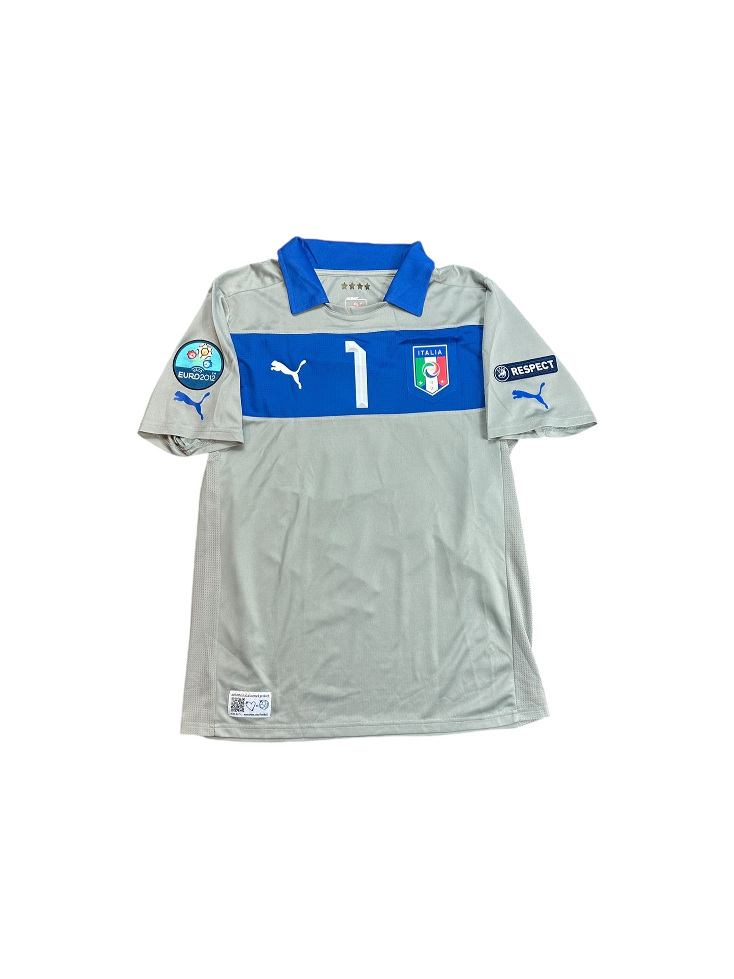 Italy 2012 Buffon Home Goalkeeper Jersey