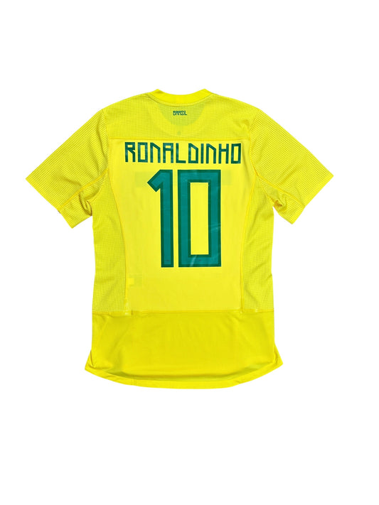 Brazil 2011/12 Ronaldinho Home Jersey (Player Version)