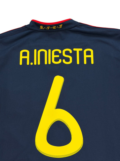 Spain 2010 Iniesta Away Jersey
