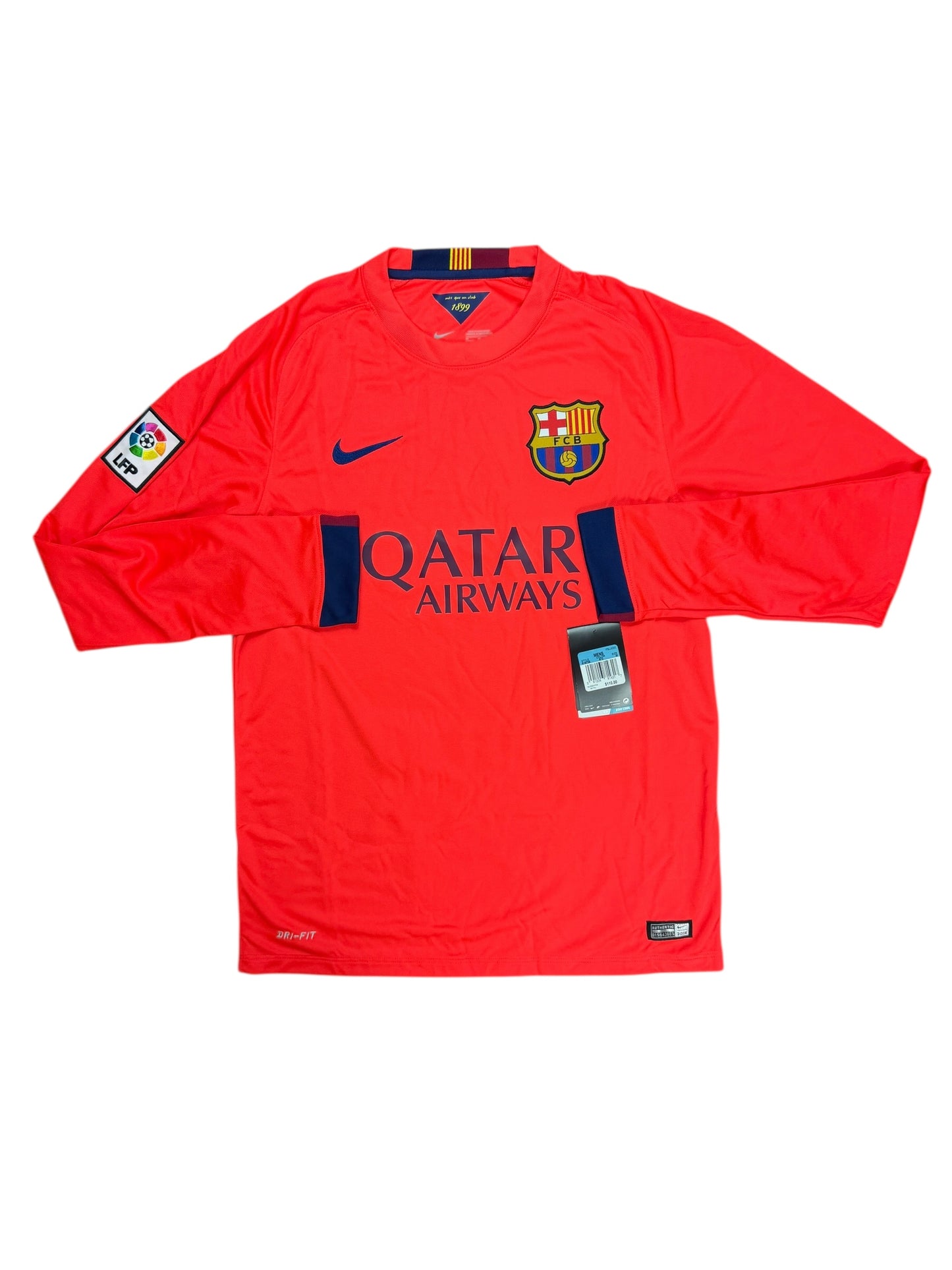Barcelona 2014/15 Neymar Long Sleeve Away Jersey