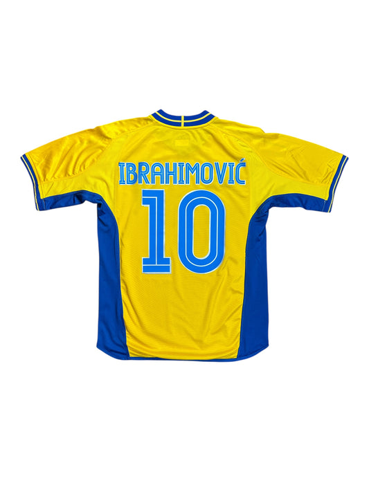 Sweden 2004 Ibrahimovic Home Jersey