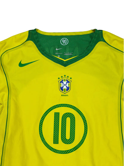 Brazil 2004 Ronaldinho Home Jersey (Reissue)